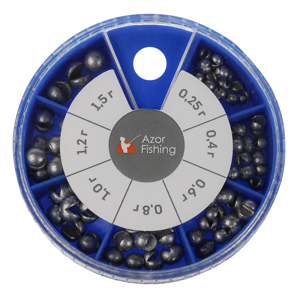 Набор грузил "Дробинка" тм AZOR FISHING, малый, арт.№ 338-037