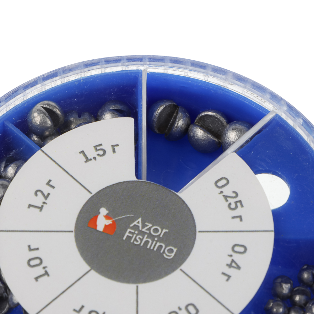 Набор грузил "Дробинка" тм AZOR FISHING, малый, арт.№ 338-037