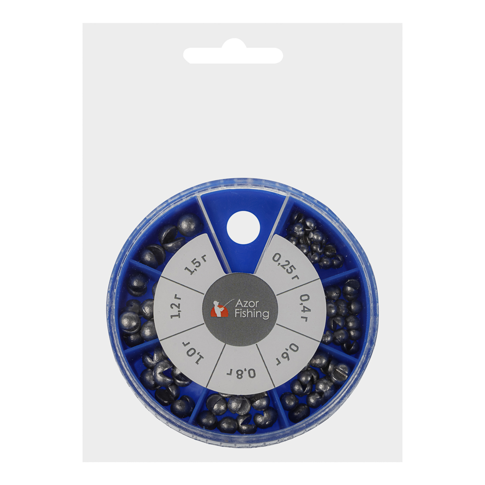 Набор грузил "Дробинка" тм AZOR FISHING, малый, арт.№ 338-037