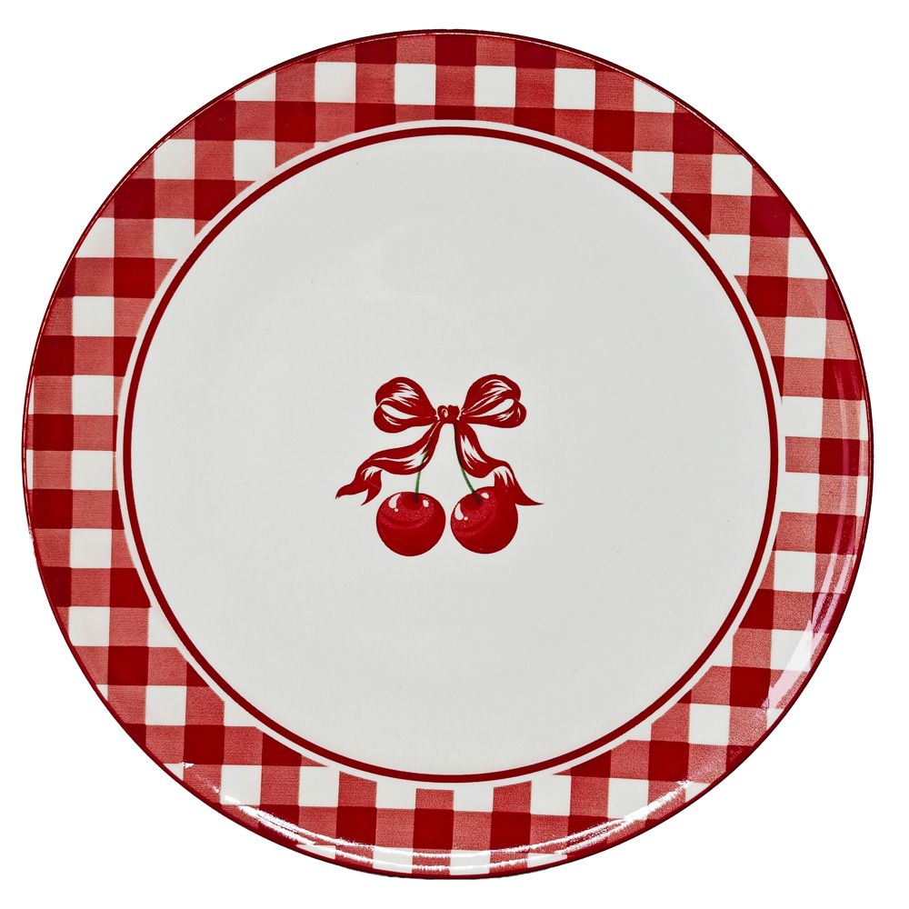 Тарелка подстановочная Черри тм MILLIMI, 27см, фарфор, белый, арт.№ 816-197