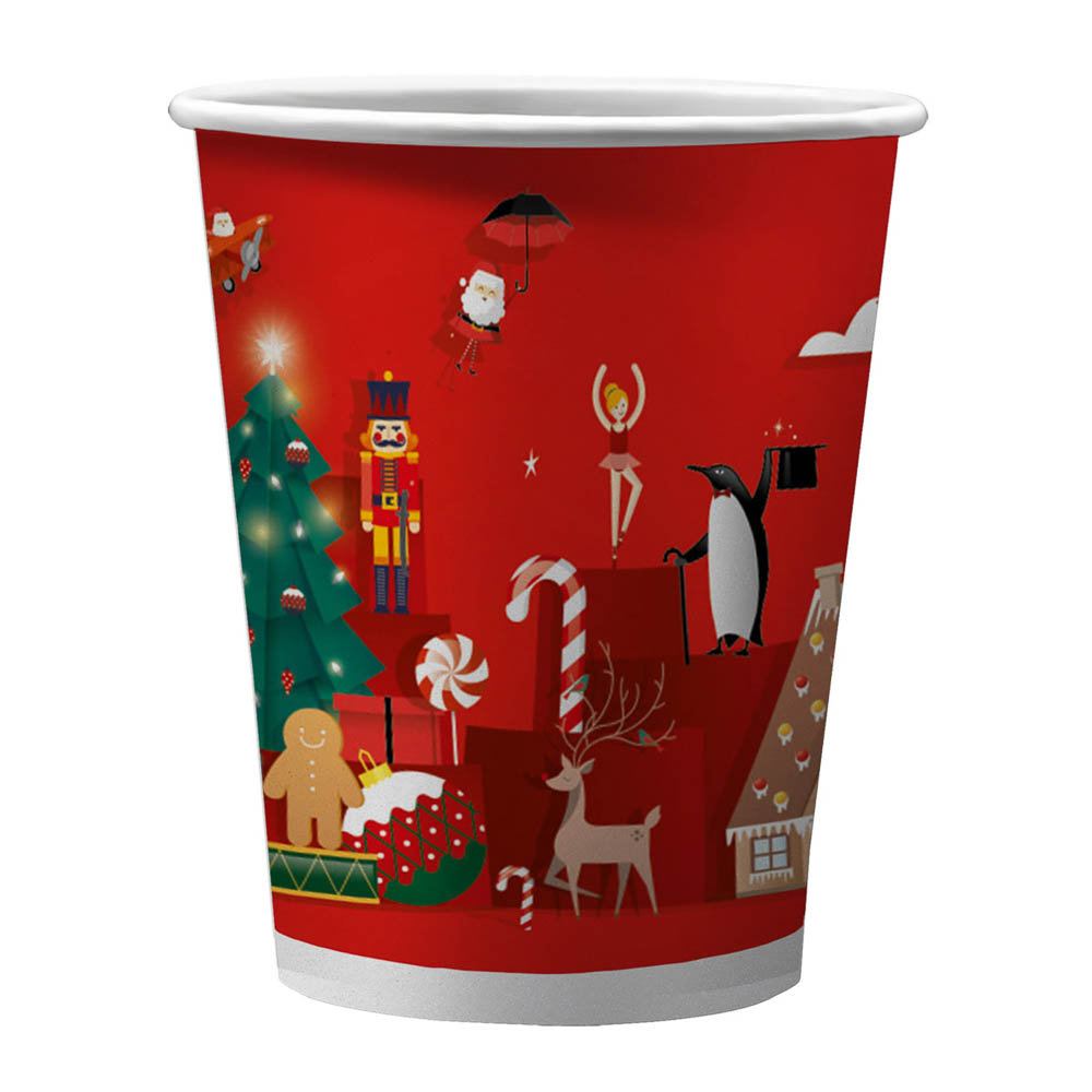 Набор бумажных стаканов Рождественская сказка, 6 шт*250 мл, арт.№ 530-404