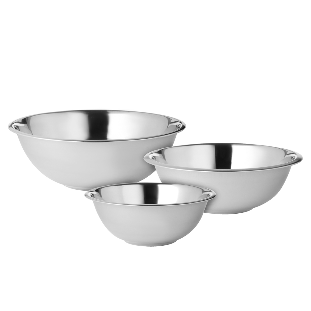 SATOSHI Набор мисок глубоких 3пр, 20-22-24см, 1200-1600-2200мл, нерж.сталь, арт.№ 812-103
