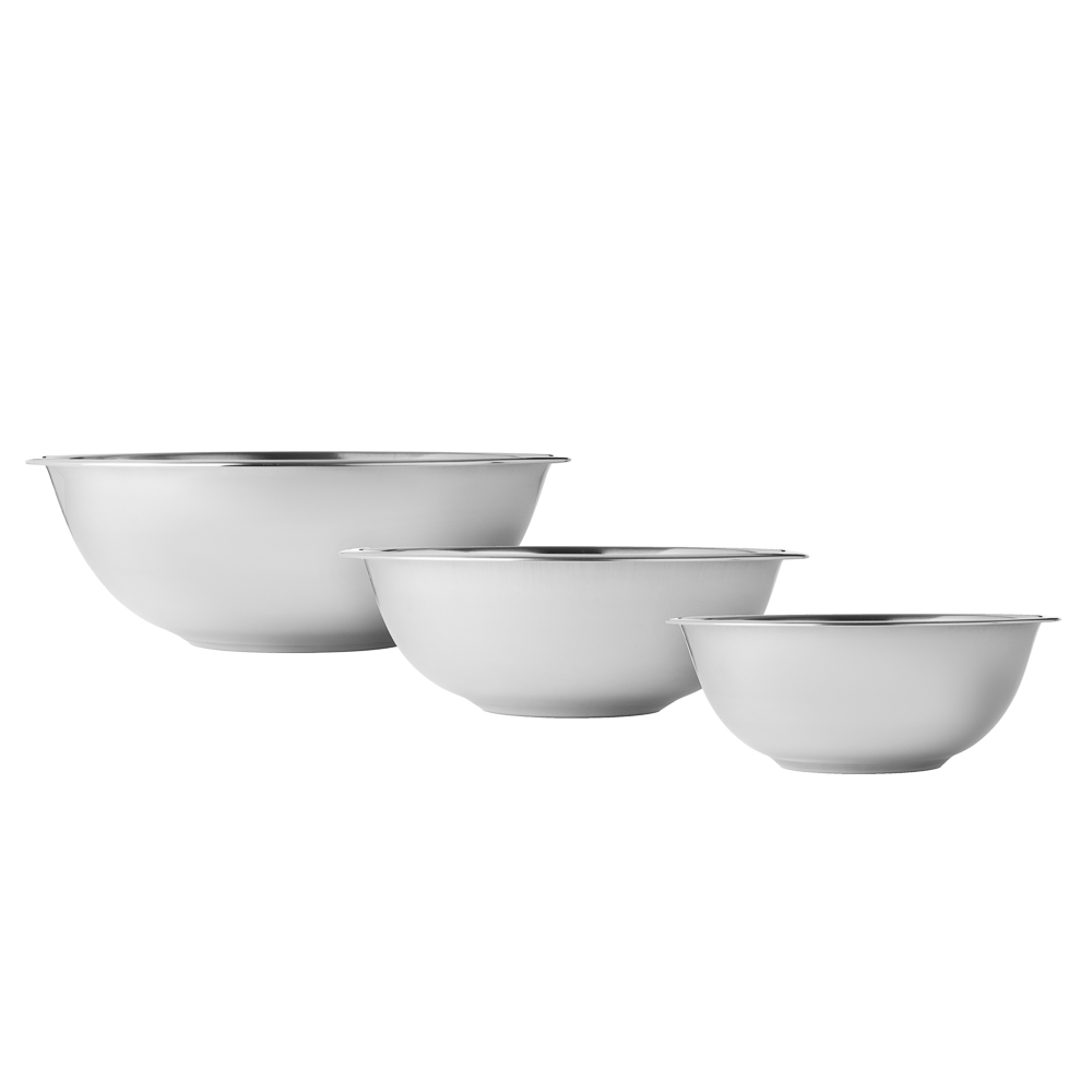 SATOSHI Набор мисок глубоких 3пр, 20-22-24см, 1200-1600-2200мл, нерж.сталь, арт.№ 812-103
