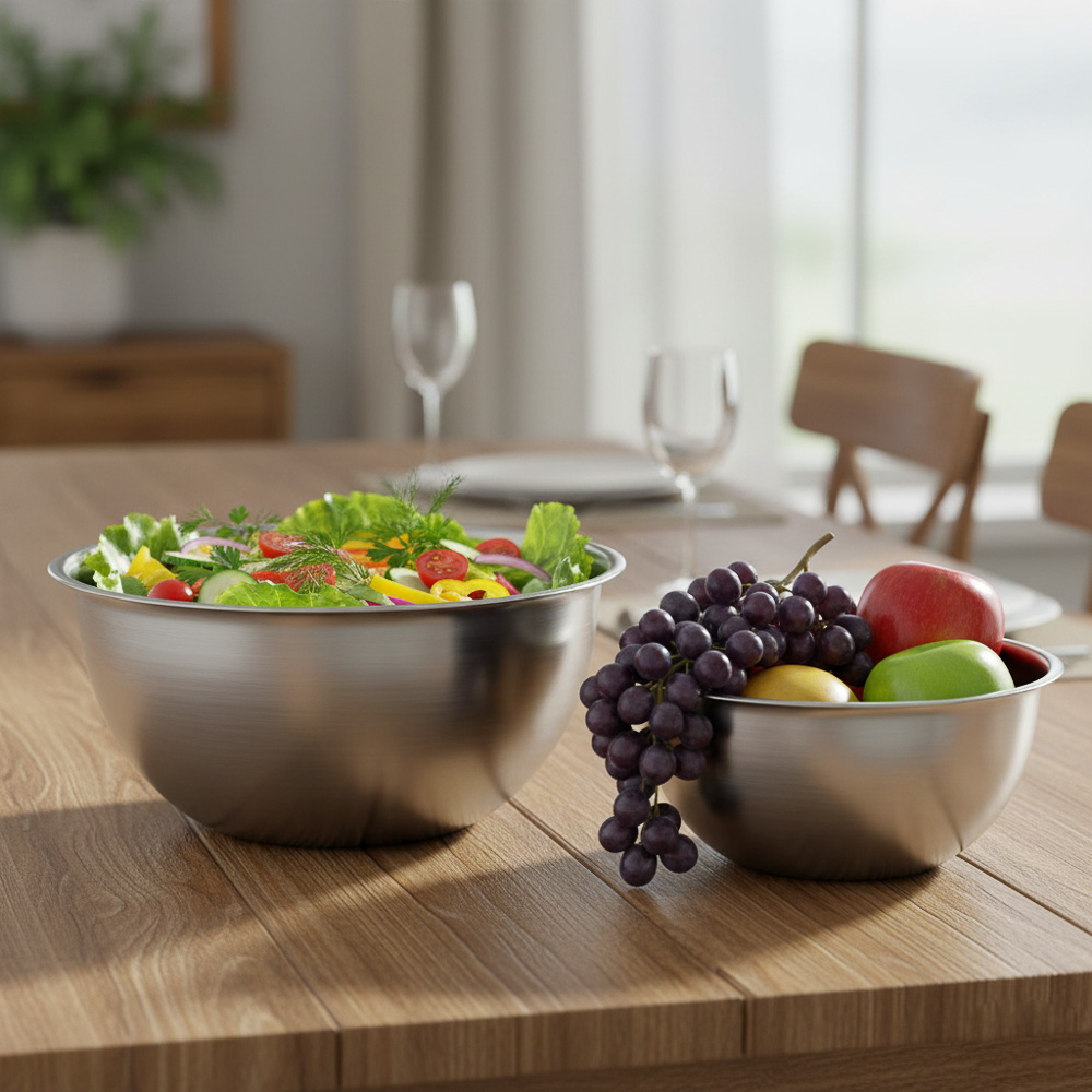 SATOSHI Набор мисок глубоких 3пр, 20-22-24см, 1200-1600-2200мл, нерж.сталь, арт.№ 812-103