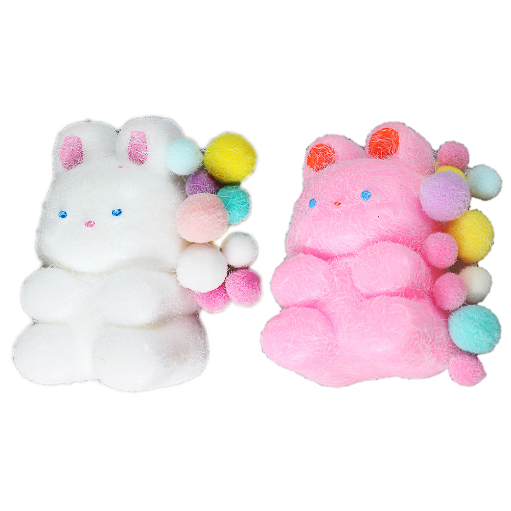 Антистресс сквиш-мялка "Зайчишка", TPR, 7,5х2х7,5см, 3 дизайна, арт.№ 297-151