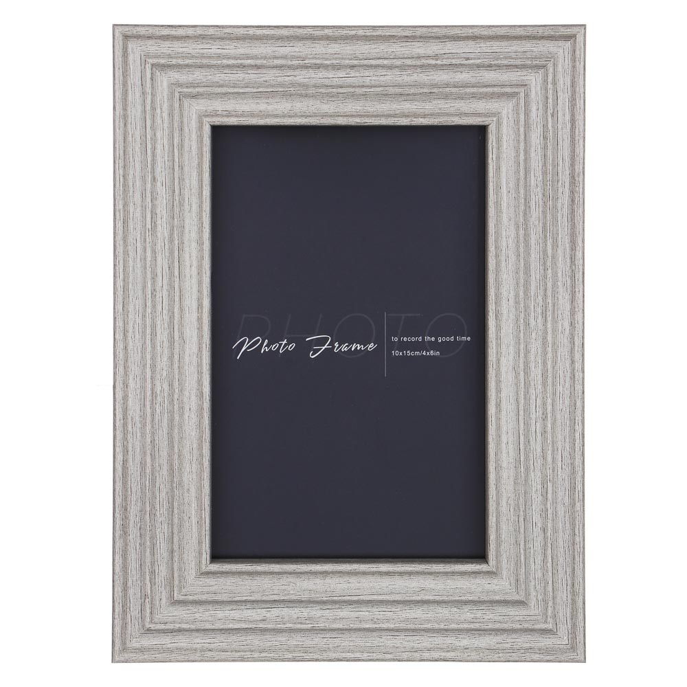 Фоторамка, 10х15 см, полистирол, цвет серый, арт.3-37, арт.№ 520-892