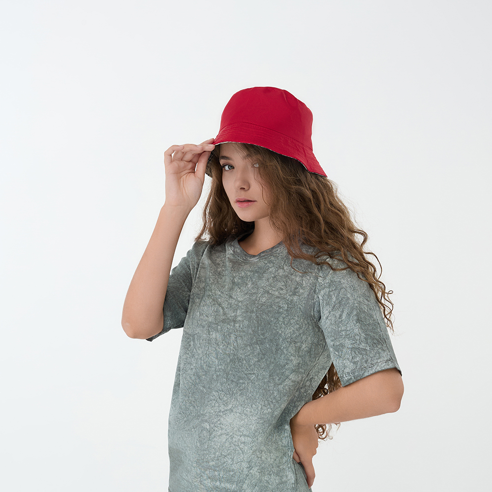 GALANTE Панама с цветным подкладом, р.56-58, 100% полиэстер, красный, ВЛ25-09, #2, арт.№ 314-949