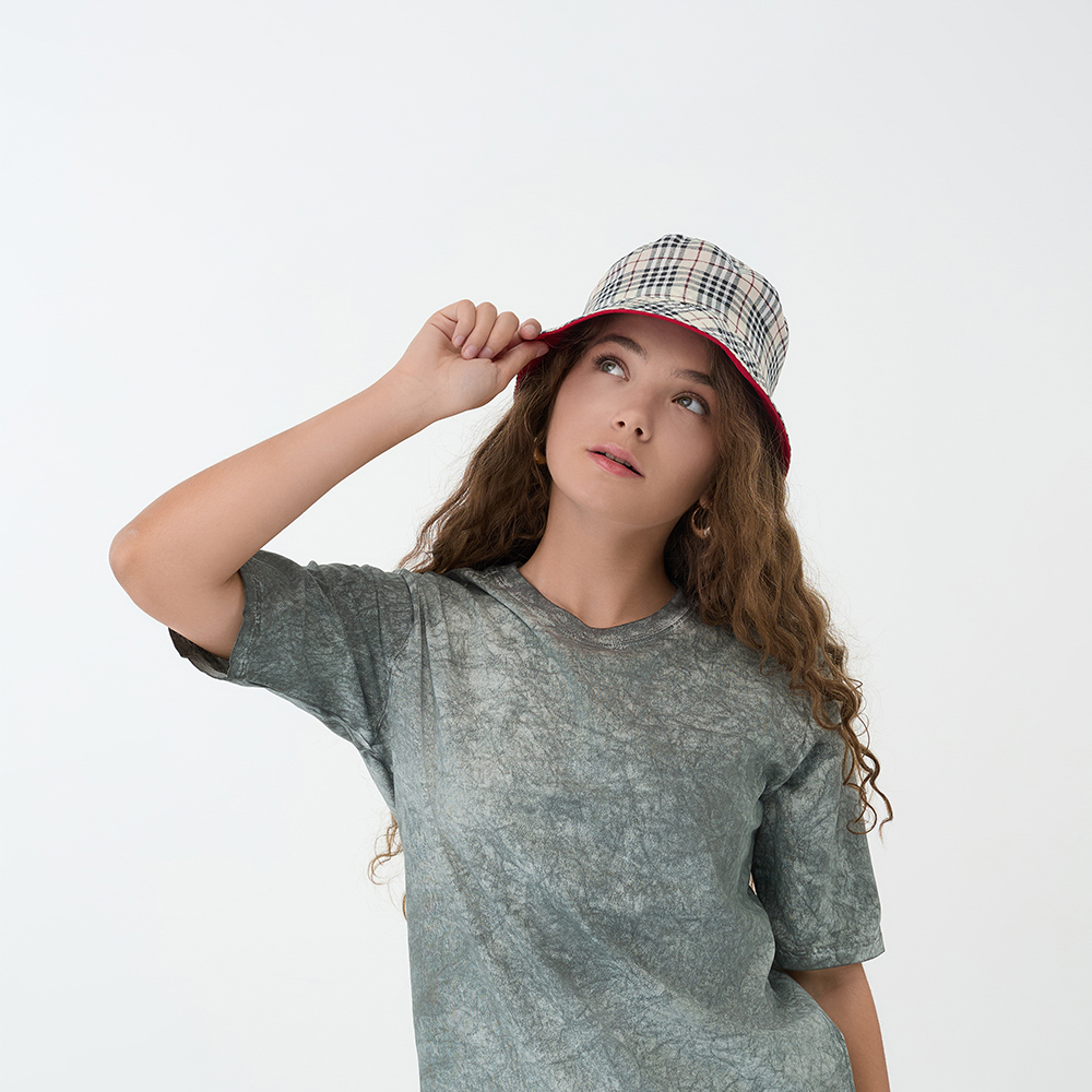 GALANTE Панама с цветным подкладом, р.56-58, 100% полиэстер, красный, ВЛ25-09, #2, арт.№ 314-949