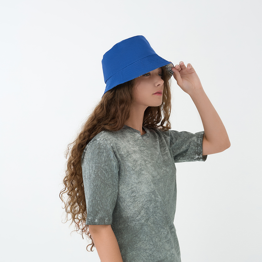 GALANTE Панама с цветным подкладом, р.56-58, 100% полиэстер, синий, ВЛ25-09, #3, арт.№ 314-950