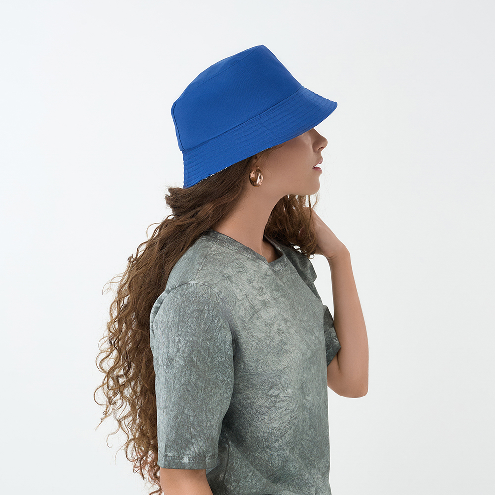 GALANTE Панама с цветным подкладом, р.56-58, 100% полиэстер, синий, ВЛ25-09, #3, арт.№ 314-950