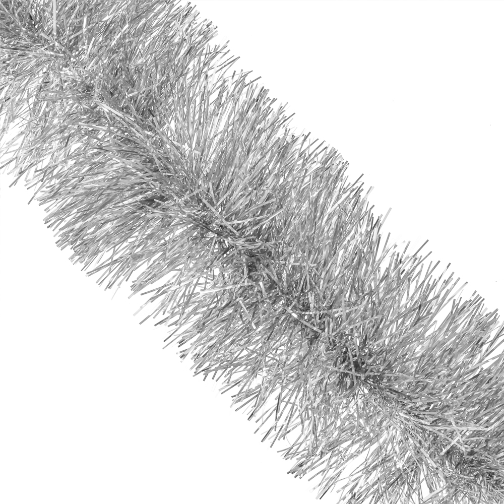 СНОУ БУМ Мишура Норка 11x200см, ПЭТ, серебро, арт.№ 377-806