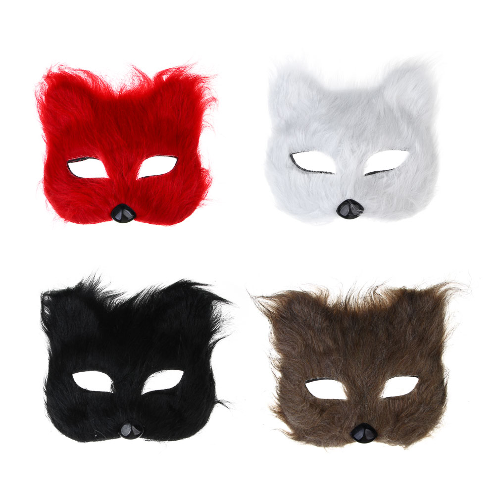 СНОУ БУМ Маска карнавальная, 17х16см, пластик, ткань, 4 дизайна, арт.№ 391-310