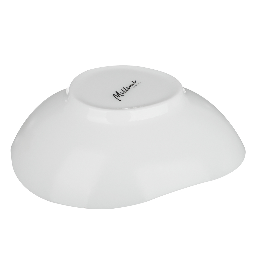 MILLIMI Лилия Салатник, опаловое стекло, 680мл, 17х6.5см, треугольная форма, арт.№ 818-327