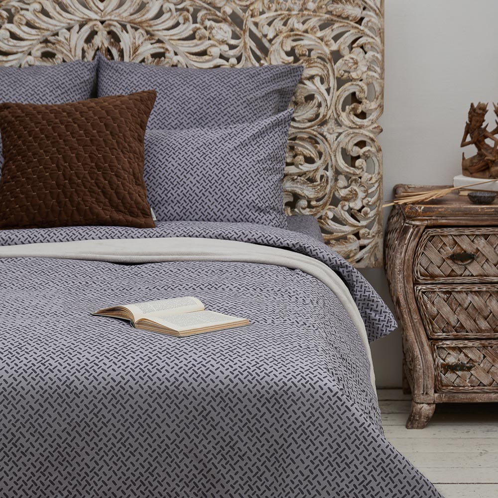 PROVANCE Простыня на резинке 160х200х20см, 100% хлопок, поплин, серый, арт.№ 432-130