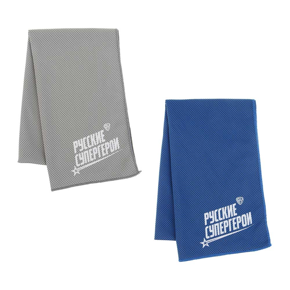 Полотенце спортивное тм BY Русские Супергерои 100х30 см, полиэстер, арт.№ 087-012