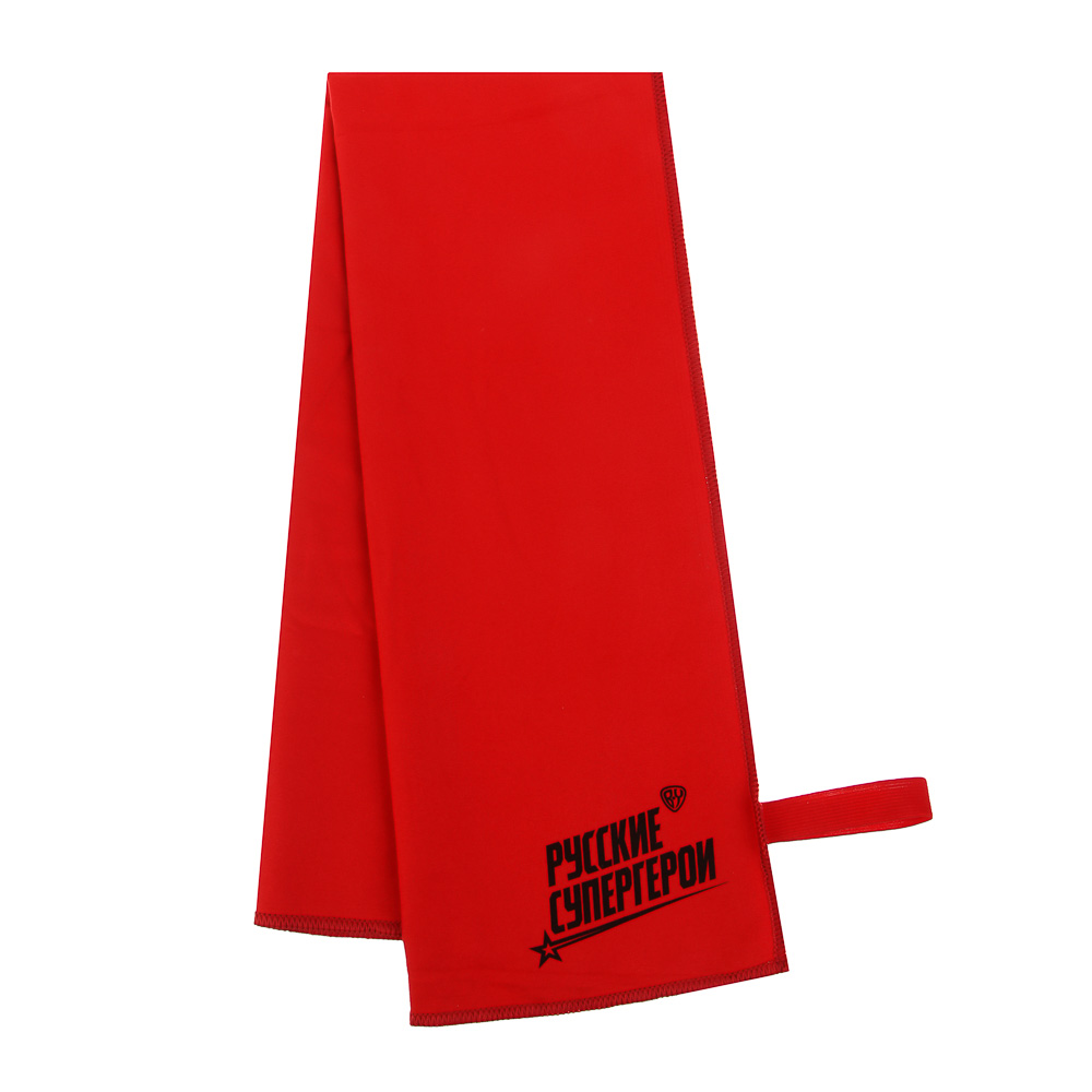 Полотенце спортивное из микрофибры тм BY Русские Супергерои 90х50см, полиэстер, нейлон, 2 цвета, арт.№ 087-013