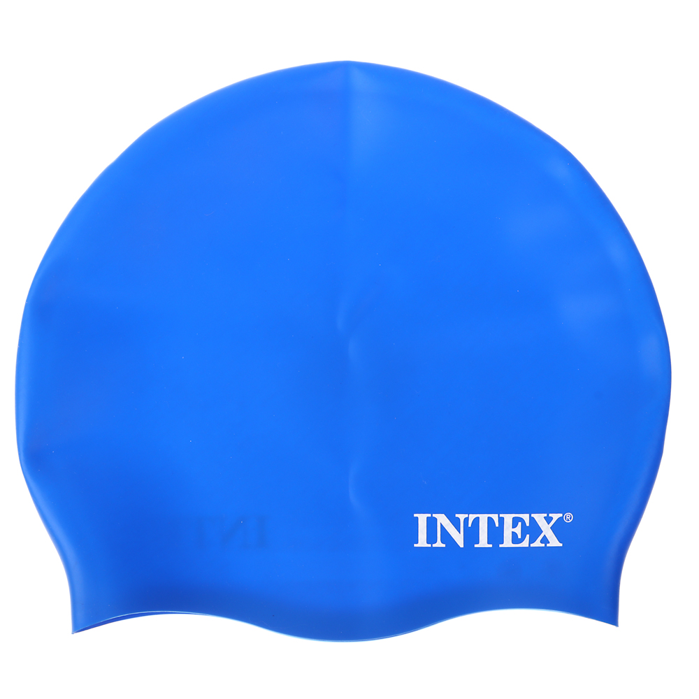 INTEX Шапочка для плавания силиконовая, от 8 лет, 3 цвета, 55992, арт.№ 043-005