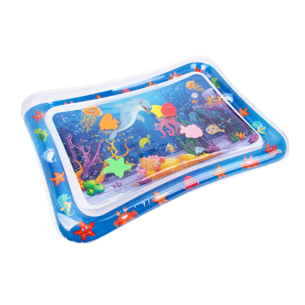 Игрушка развивающая водный коврик ИГРОЛЕНД "Морской мир", PVC, 50х69х8см, арт.№ 262-556