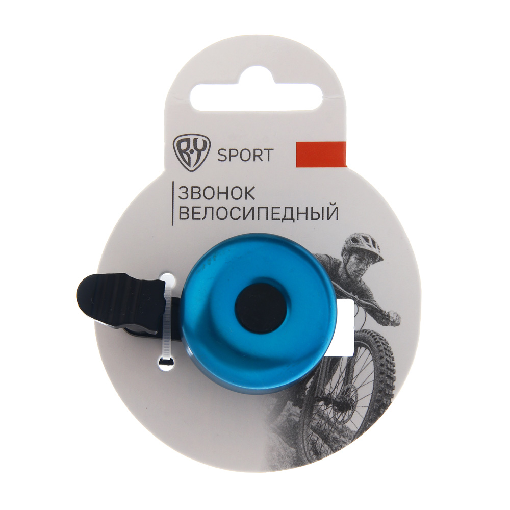 Звонок велосипедный "Панцирь", тм BY SPORT, ударный, пластик, металл, 3 цвета, арт.№ 195-026
