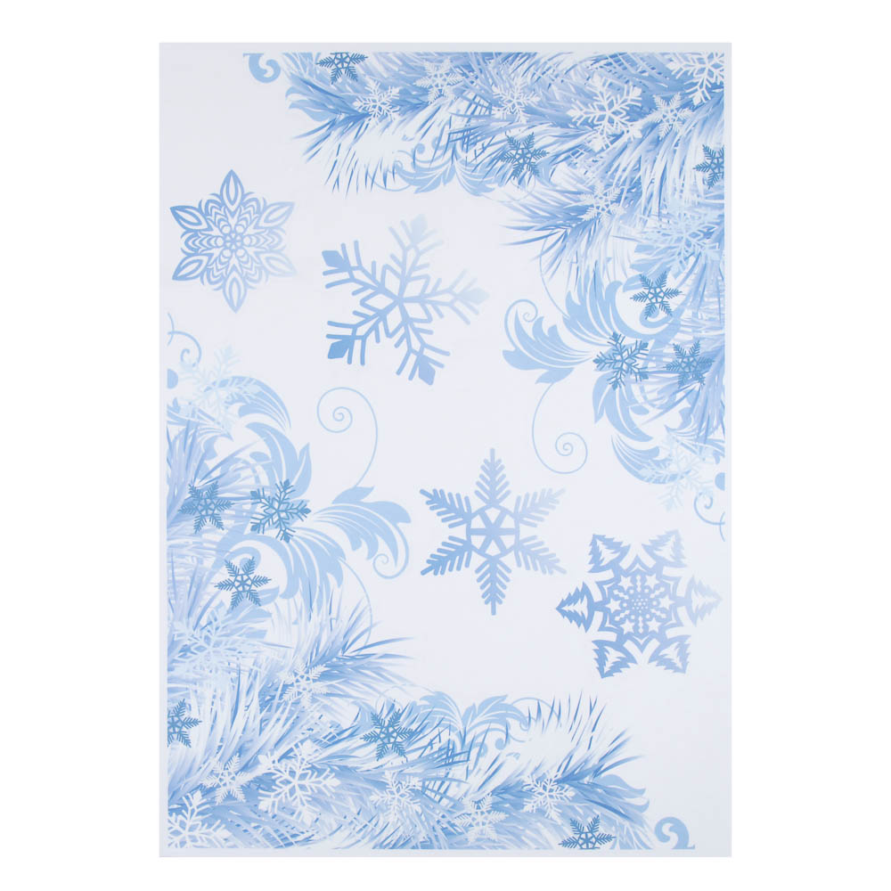 СНОУ БУМ Наклейка декоративная "Снежинки", 47x33 см, ПВХ, арт.№ 336-517