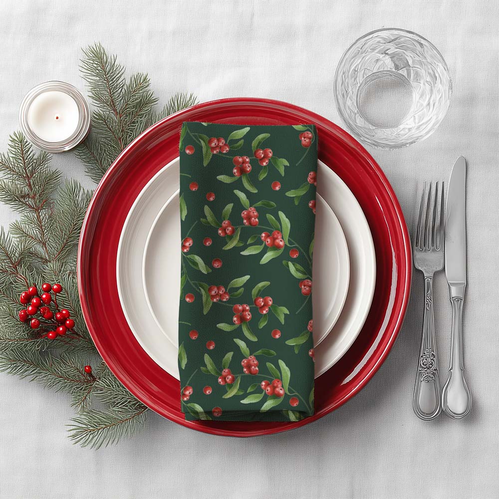 Салфетка текстильная 2шт тм PROVANCE Берривуд, 33х33см, 100% полиэстер, арт.№ 492-339