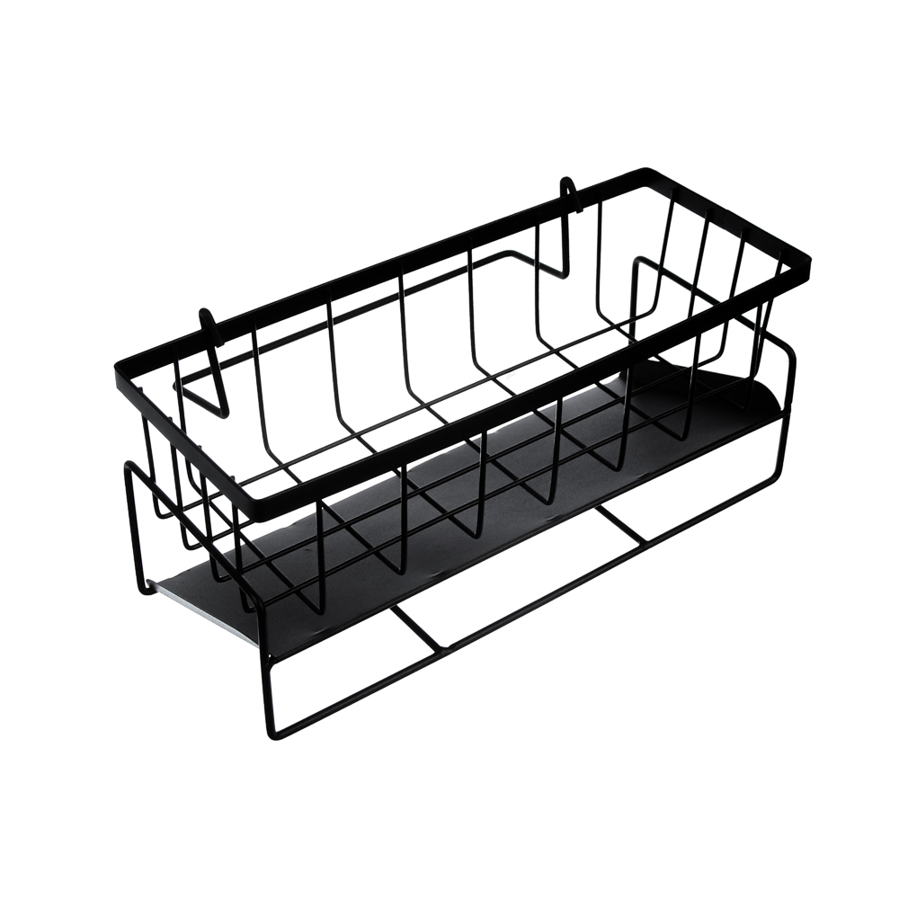 Держатель для губок и моющего ср-ва тм VETTA, слив-поддон, кронштейн д/салфетки, 23х9х10см, металл, арт.№ 441-285