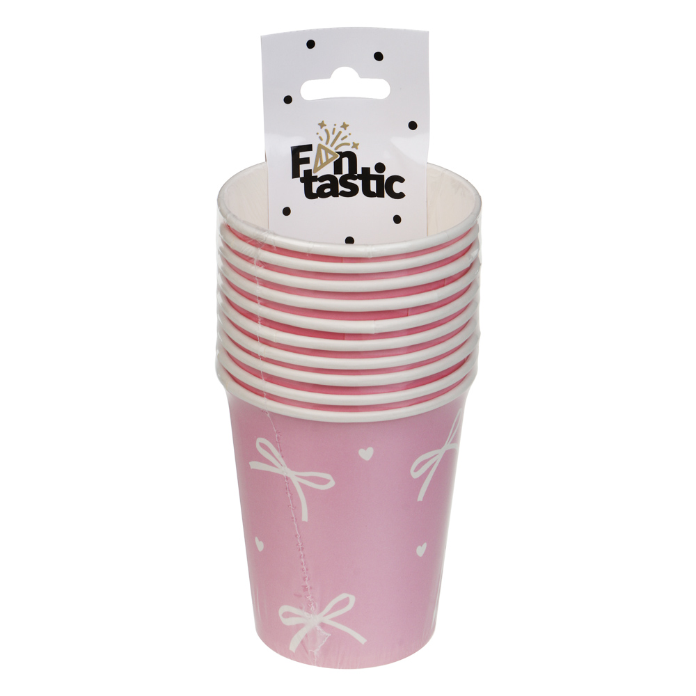 Набор стаканов бумажных тм Fntastic, 7,5x8,7x5,3см,10 шт, 2 дизайна, арт.№ 530-459