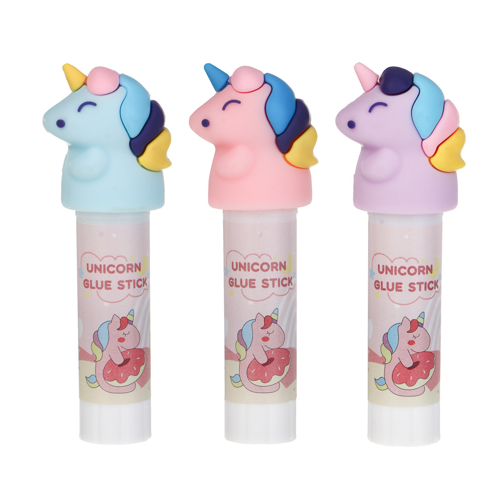 Клей-карандаш 9гр. "Минисо Стайл", пластик, PVP, 3 диз., шоу-бокс, арт.№ 532-098