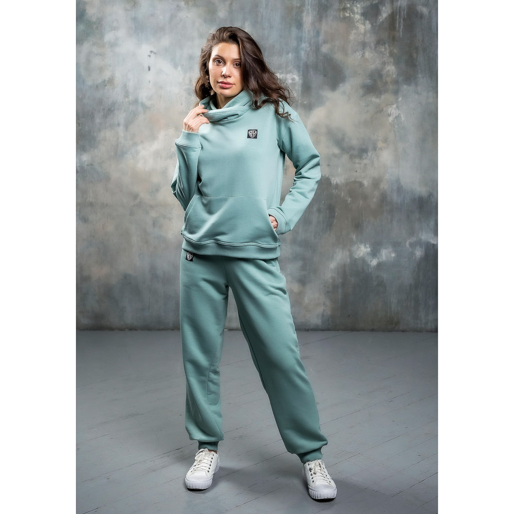 BY Брюки женские, хлопок, размеры XS-XL, цвет мятный, арт.№ 830-644