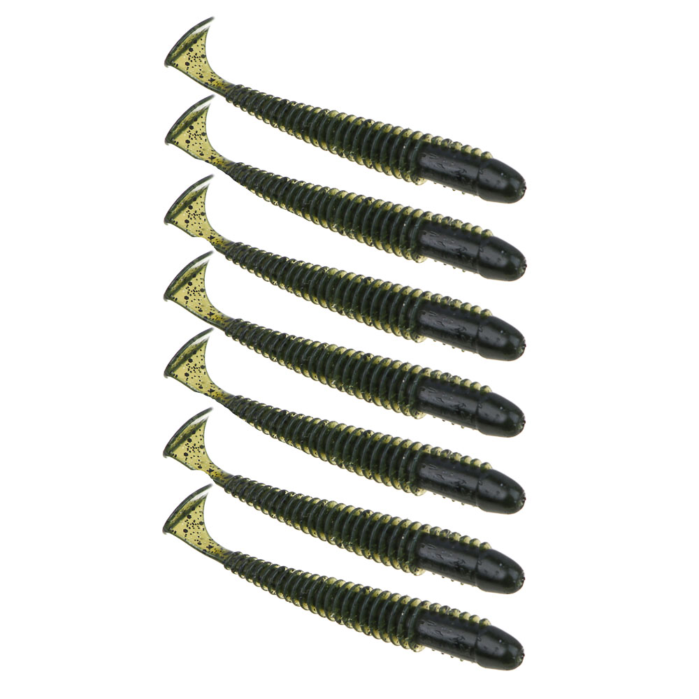 KAIDA Приманка силиконовая ТВИСТЕР 3,8", 10см, 4гр, HT002, 7шт, арт.№ 145-295