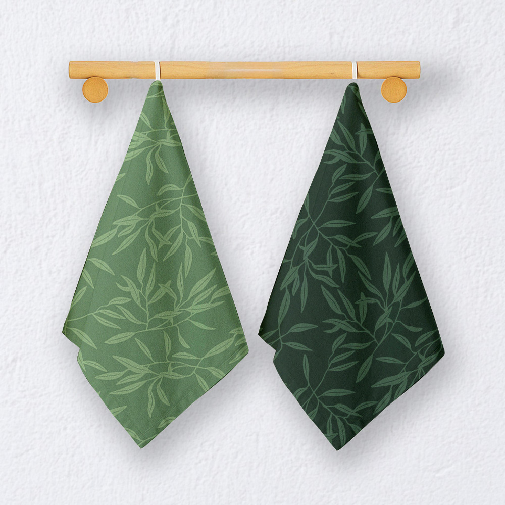 PROVANCE Мосс Полотенце кухонное, 40х60см, 100% хлопок, цветы, 2 дизайна, арт.№ 434-210