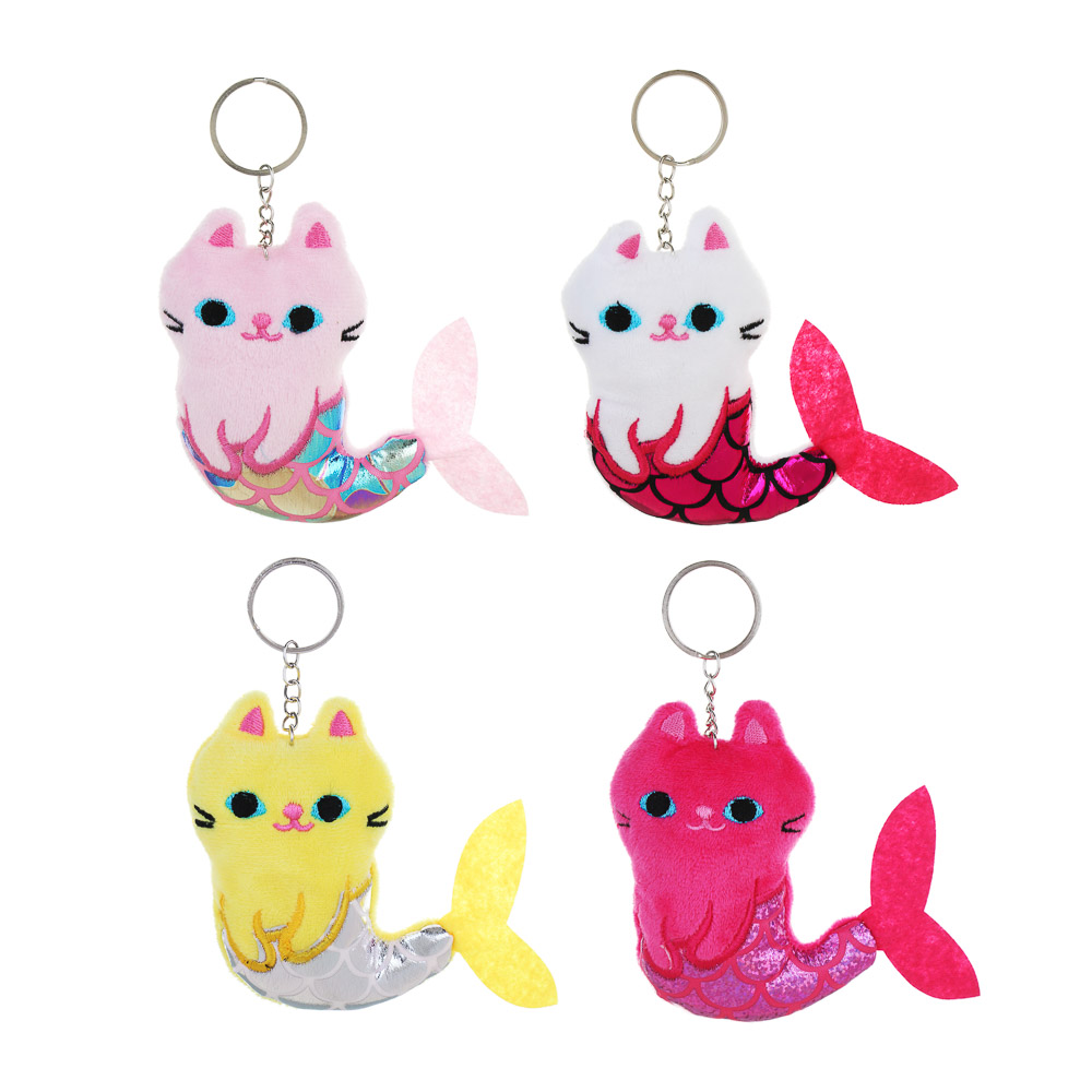 Брелок 12x10,5см, "Мурмейд", полиэстер, вышивка, 4 цвета, арт.№ 095-025