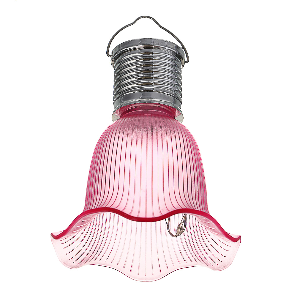 INBLOOM Фонарь подвесной на солн батарее Цветок 9.5х8см, 4LED, шампань, 1.2V 40mAh Ni-MH, пластик, арт.№ 483-031