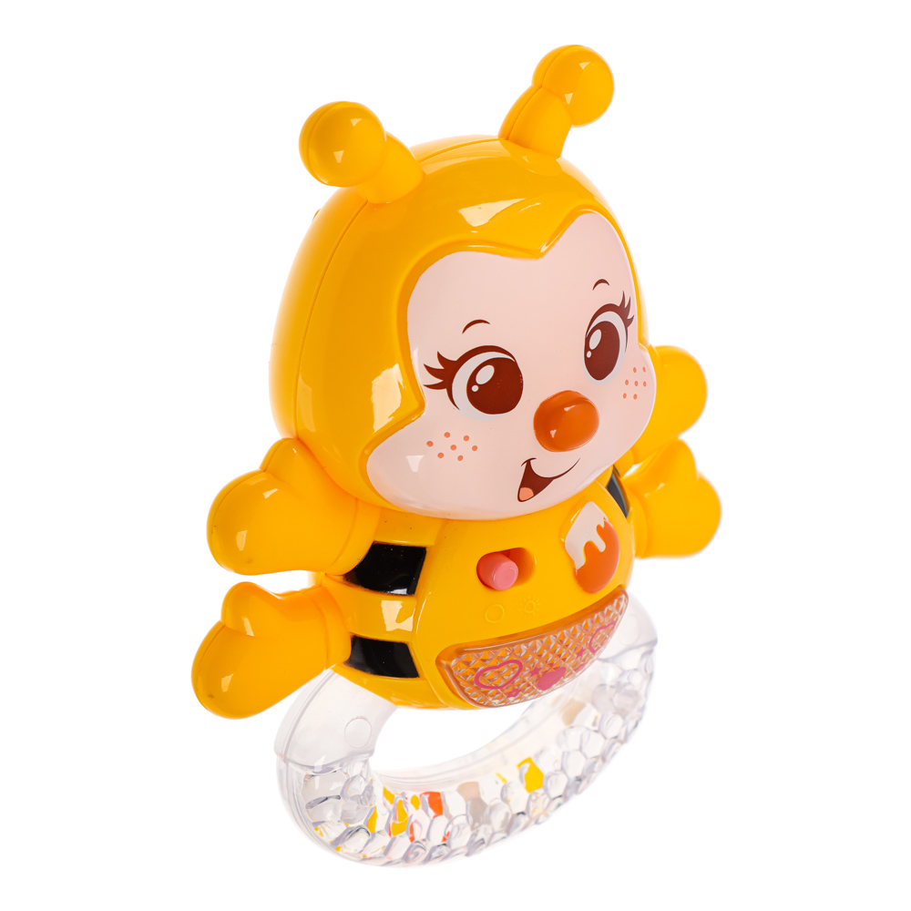 ZABIAKA Игрушка музыкальная "Веселая пчелка", пластик, 11х4,5х13 см, арт.№ 272-851