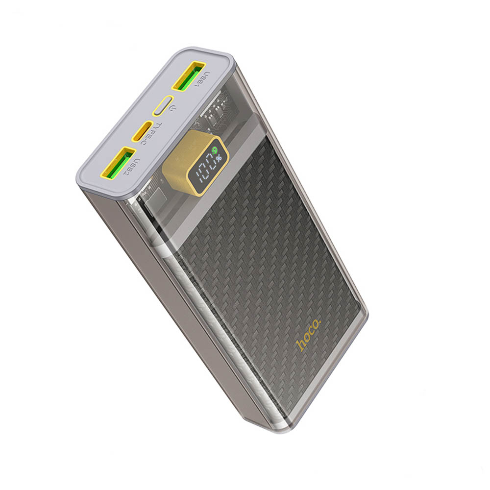 Аккумулятор мобильный hoco. модель J103A 20000мАч, 22.5Вт, серый, арт.№ 031-204