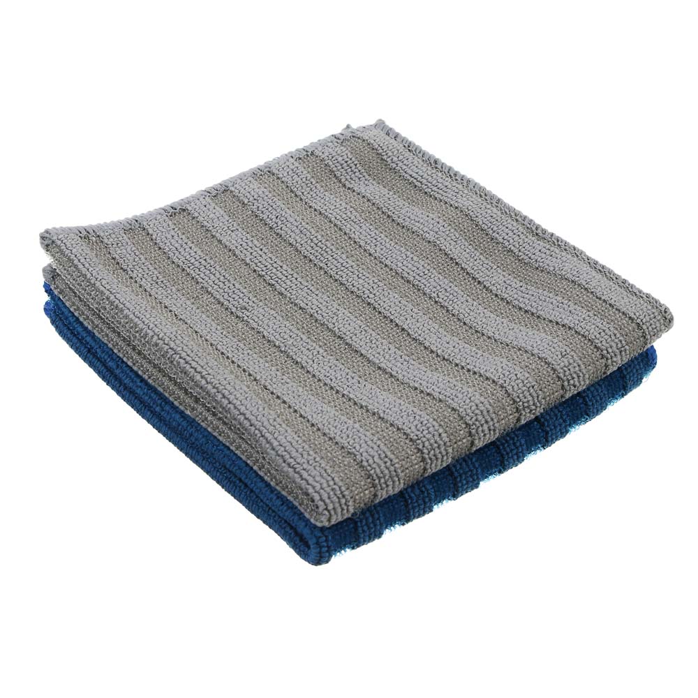 VETTA Набор салфеток из микрофибры, для сильных загрязнений, 2шт, 30х30см, 300г/м2, арт.№ 448-015