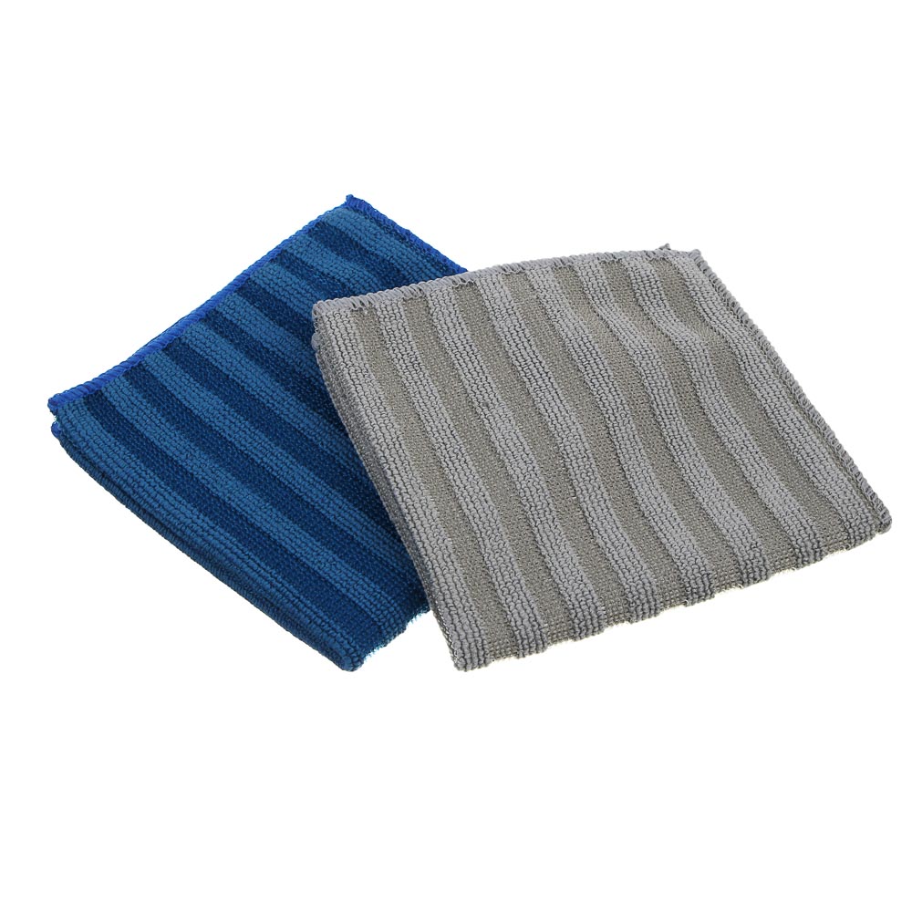 VETTA Набор салфеток из микрофибры, для сильных загрязнений, 2шт, 30х30см, 300г/м2, арт.№ 448-015