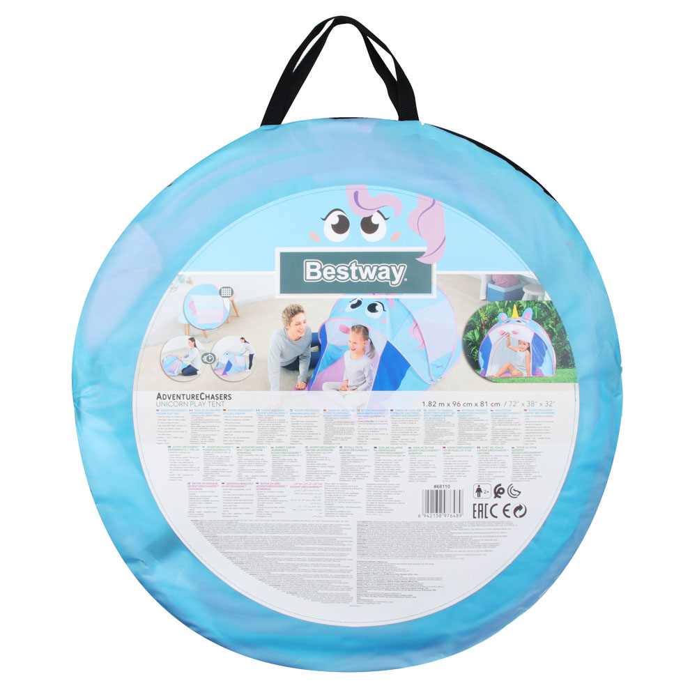 BESTWAY Палатка детская AdventureChasers Unicorn Play, 182x96x81см, 68110, арт.№ 041-023