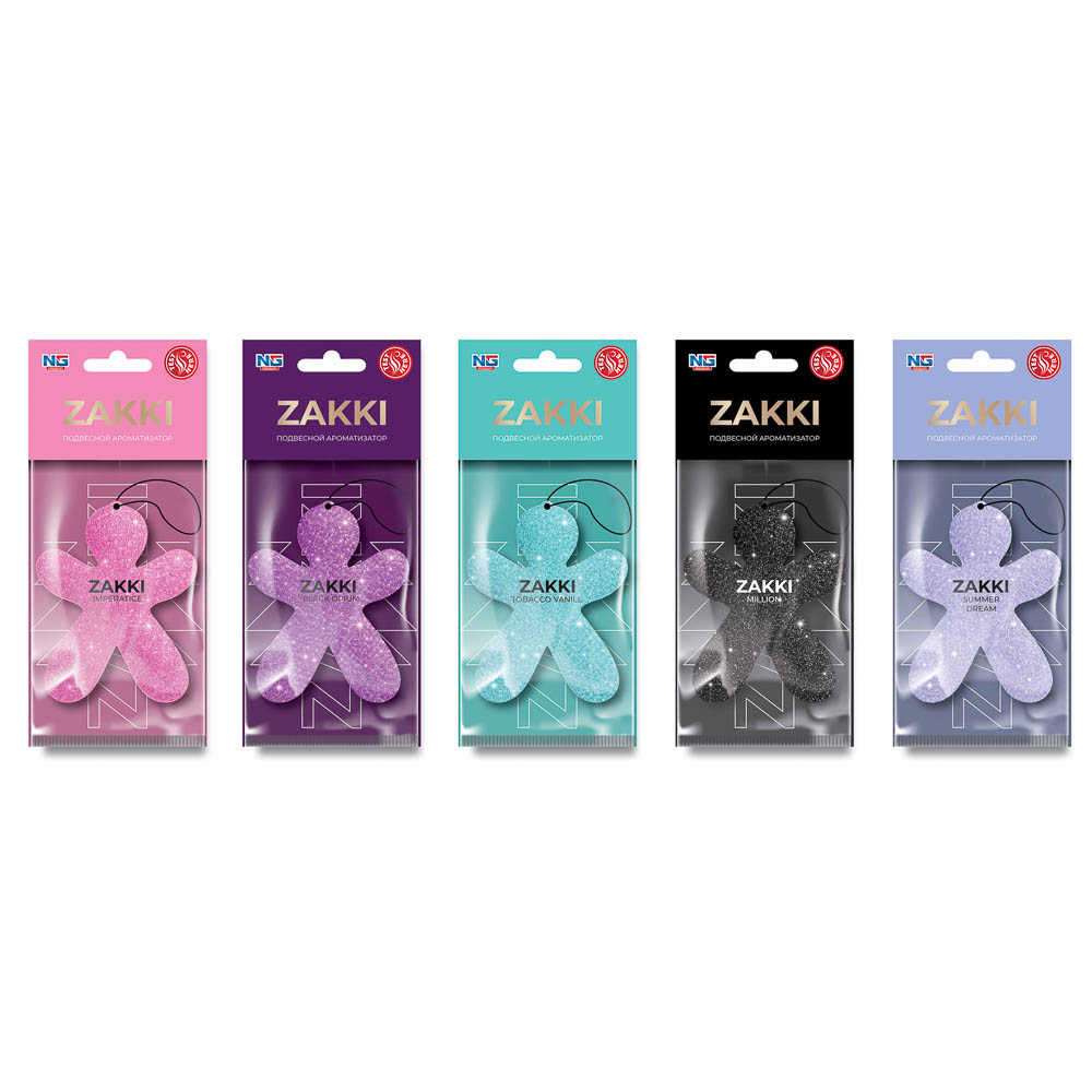 Ароматизатор подвесной тм NEW GALAXY Shiny zakki, 5г., арт.№ 794-739