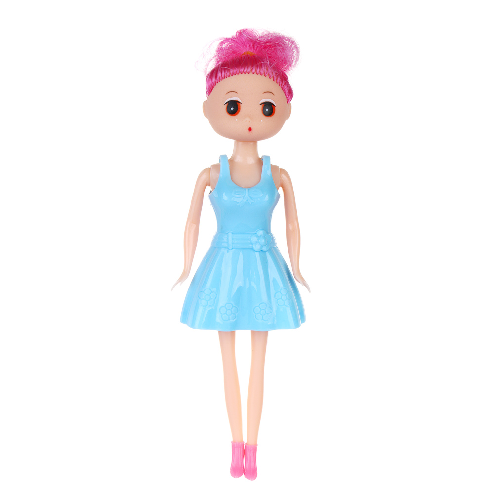 ИГРОЛЕНД Кукла с нарядами, PP, PVC, 13,5х3х24 см, 4 диз., арт.№ 267-993
