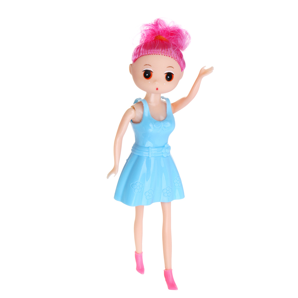 ИГРОЛЕНД Кукла с нарядами, PP, PVC, 13,5х3х24 см, 4 диз., арт.№ 267-993