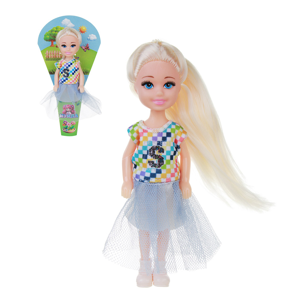 ИГРОЛЕНД Кукла в рожке 15 см, PVC, ABS, 9х3,5х17,5 см, 6 диз., арт.№ 267-994