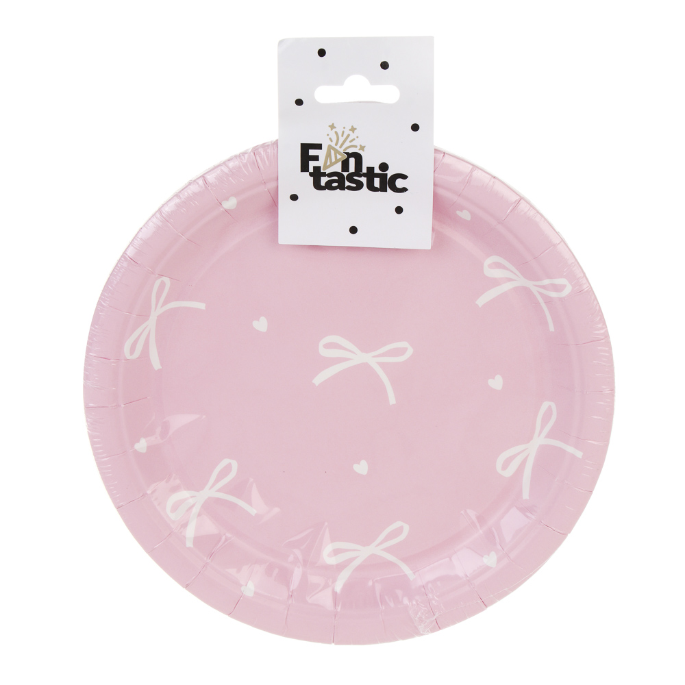 Набор тарелок бумажных тм Fntastic, 7", 10 шт, 2 дизайна, арт.№ 530-460