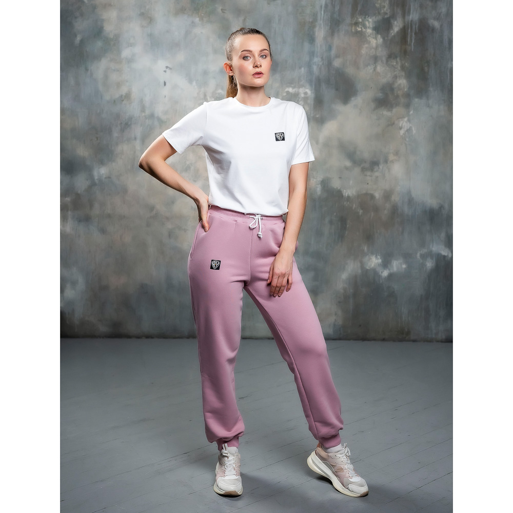 BY Брюки женские, хлопок, размеры XS-XL, цвет розовый, арт.№ 830-640