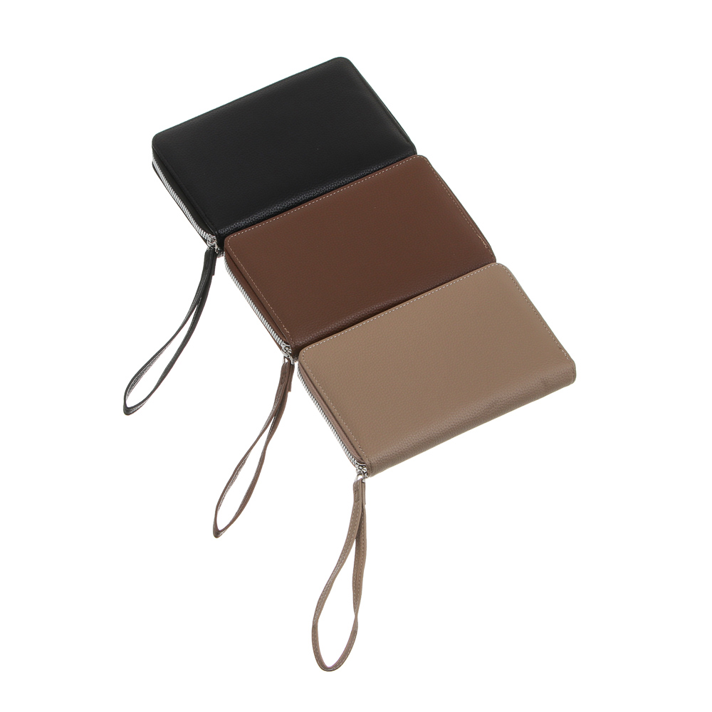 Портмоне-органайзер 20 отделений на молнии тм ЮL Diplomat, ПУ, металл,  19х11х2,5см, 3 цвета, арт.№ 303-074