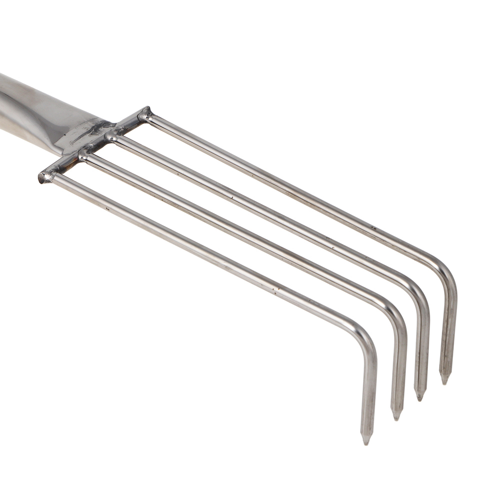 INBLOOM PROF+ Грабли садовые 60см, 4 зуба, нержавеющая сталь 201, арт.№ 181-007