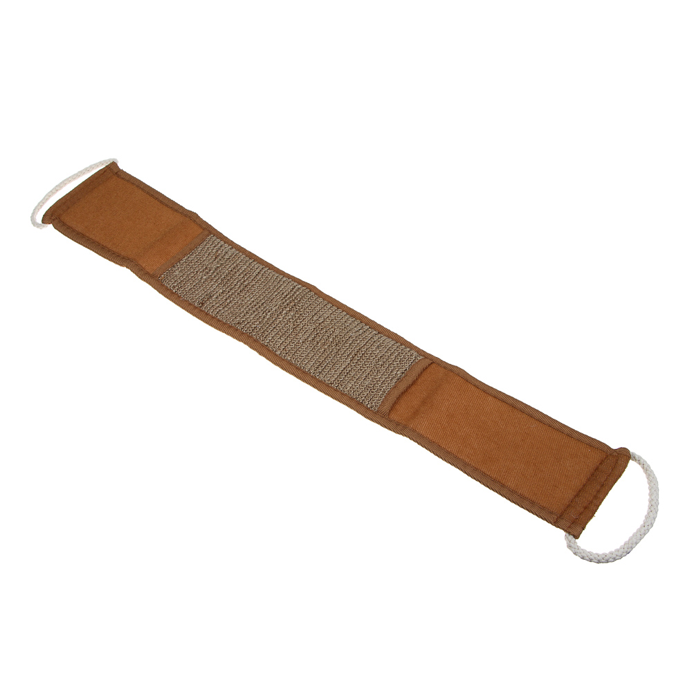 ЮL Набор ЭКО мочалка лента 68х10см, мочалка рукавица 22х18см, рами, хлопок,поролон, корица,МПБЭ24-01, арт.№ 361-141