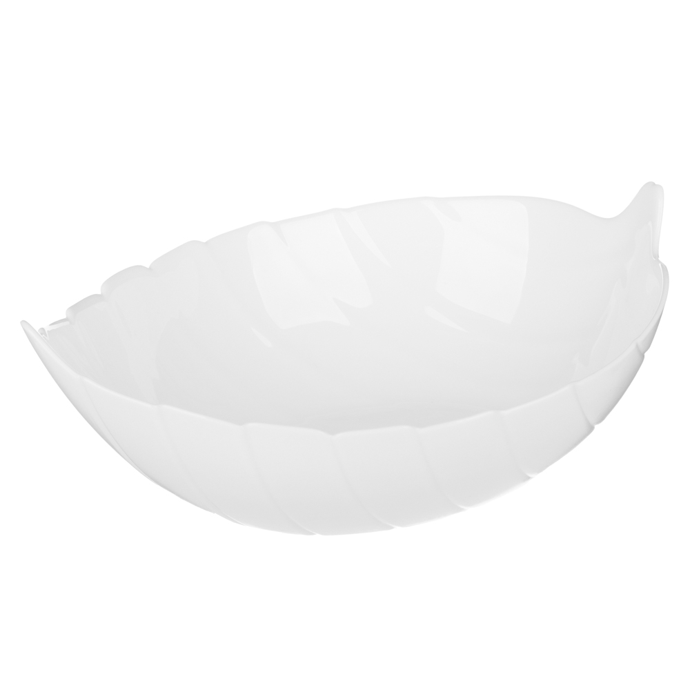 MILLIMI Листья Салатник, опаловое стекло, 21,5 см, арт.№ 818-073