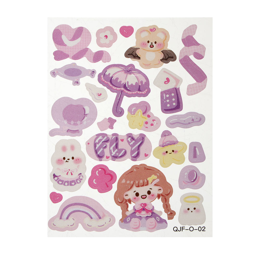 Набор для творчества "Брелок с наклейками", 11,9х9,2х3,6см, акрил, PET, 5 дизайнов, арт.№ 283-243