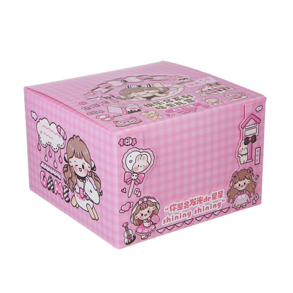 Набор для творчества "Брелок с наклейками", 11,9х9,2х3,6см, акрил, PET, 5 дизайнов, арт.№ 283-243